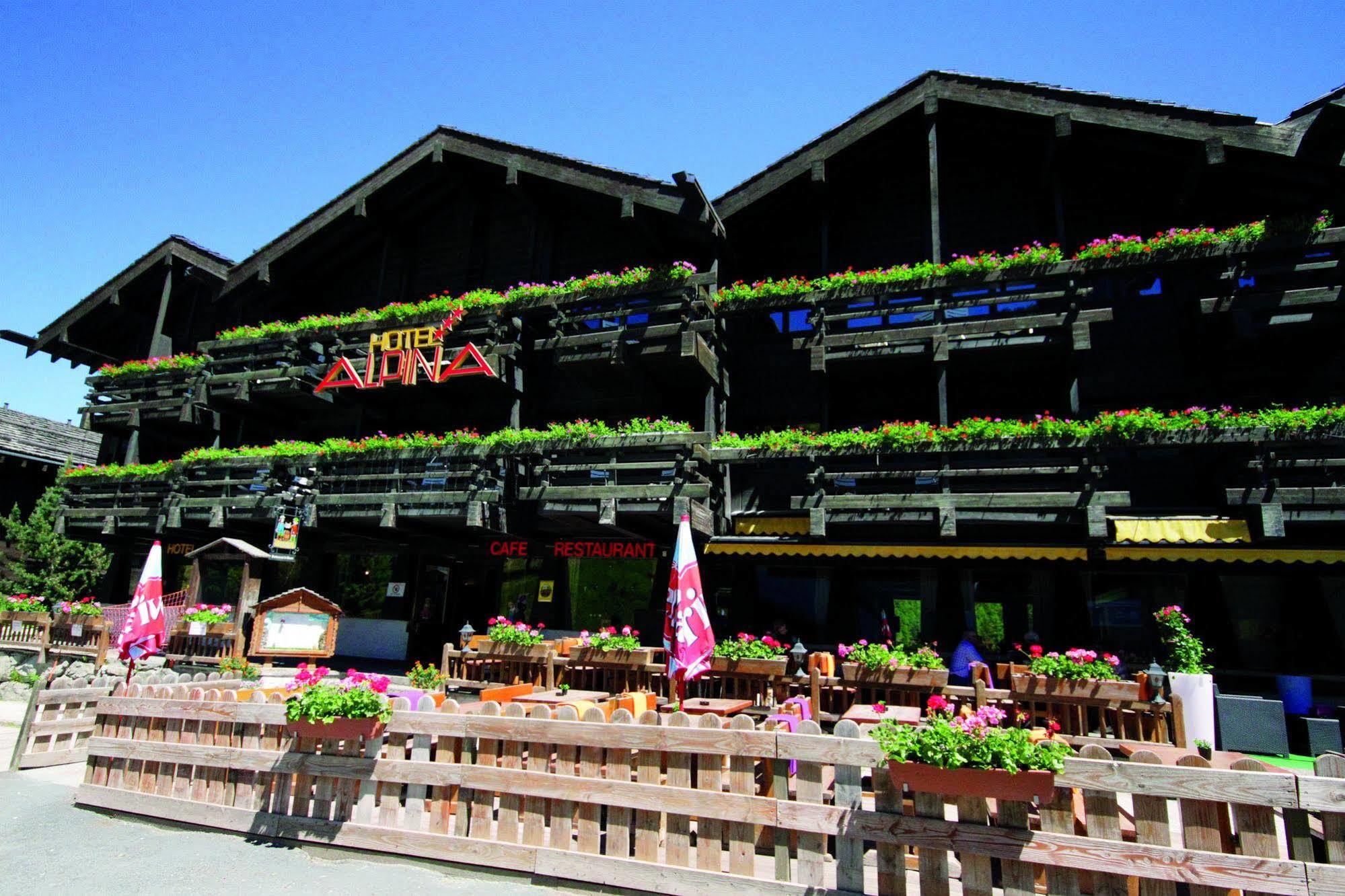 Hotel Alpina - Swiss Ski & Bike Lodge Grimentz Exterior foto